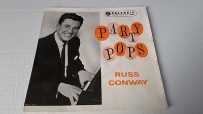 RUSS CONWAY - PARTY POPS - 7 INCH VINYL RECORD USED
