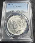 1922-D Peace Silver Dollar PCGS MS62 | Denver Mint | Nice Luster