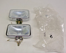 Vintage Pair 3.5x6 Chrome Driving Lights Universal Chevy Ford Car Truck Vintage Pair 3.5x6 Chrome Driving Lights Universal Chevy Ford Car Truck