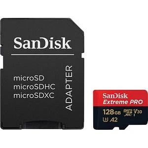SanDisk Extreme Pro microSDXC A2 UHS-I U3 V30 200MB/s Speicherkarte + Adapter - Bild 2 von 2