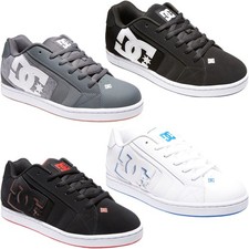DC Shoes Mens Net Leather Low Rise Skateboarding Trainers Sneakers Shoes