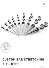 Preowned Stainless Steel Ear Stretching Kit (...