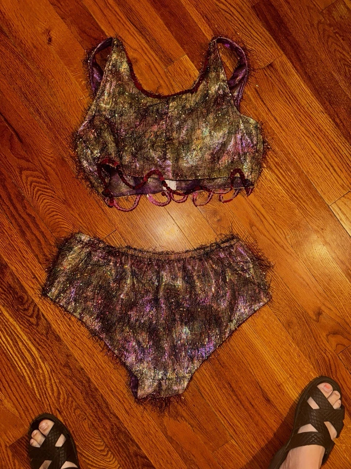 Conjunto de Disfraz de Showgirl Vintage Taylor Swift Burlesque Pequeño Mediano Halloween Foto 4 de 4