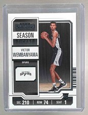 Victor Wembanyama 2023 Panini Contenders #11 Season Ticket Retail Rookie RC