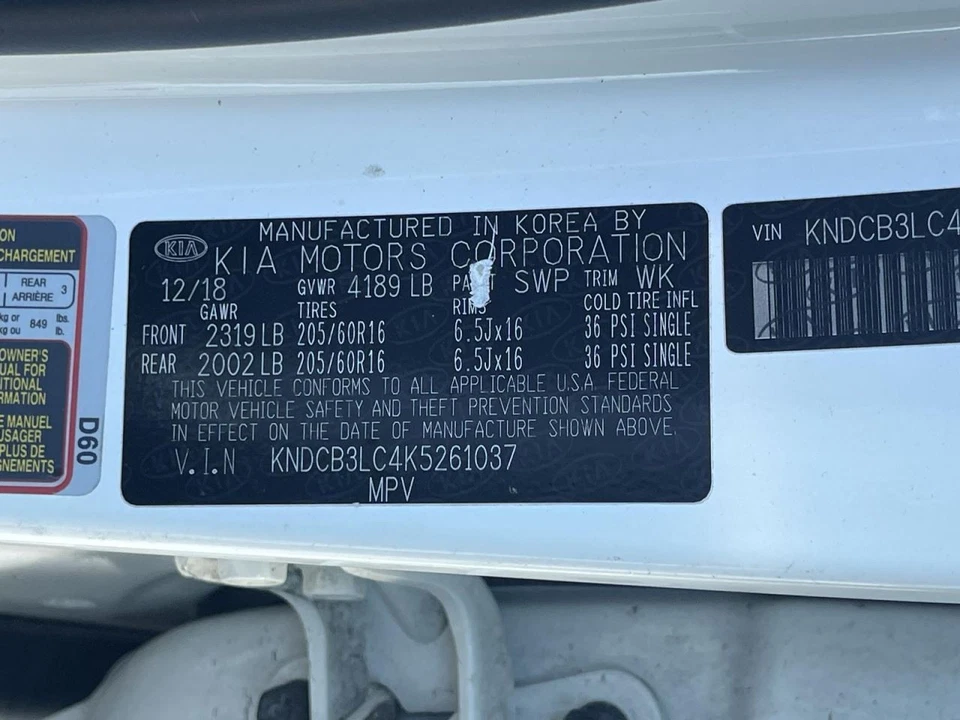 Velocímetro KIA NIRO 2018-2019 MPH 1,6 L AT FWD 90 K -LX- 64840 Foto 3 de 4