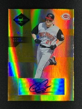 Sean Casey 2005 Leaf Limited Monikers Mirror Gold Foil AUTO 17/25 REDS