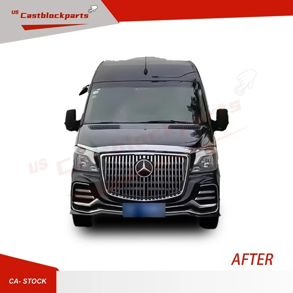 For 2014~2019 Mercedes-Benz Sprinter W906 2500 3500 Upgrade Front Bumper Kit - Image 3 of 3