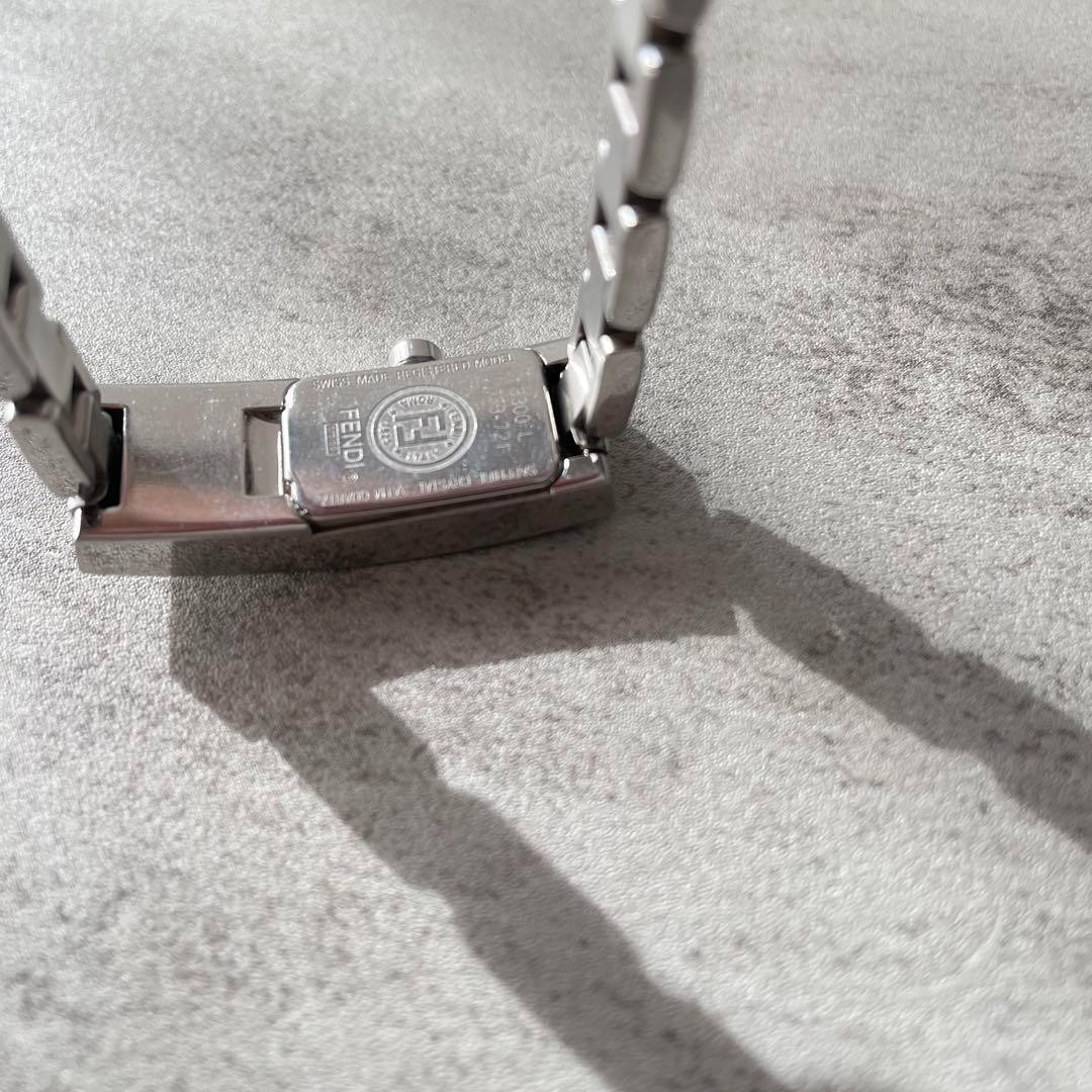 FENDI Diamond Case Rectangular Wristwatch Authent… - image 3