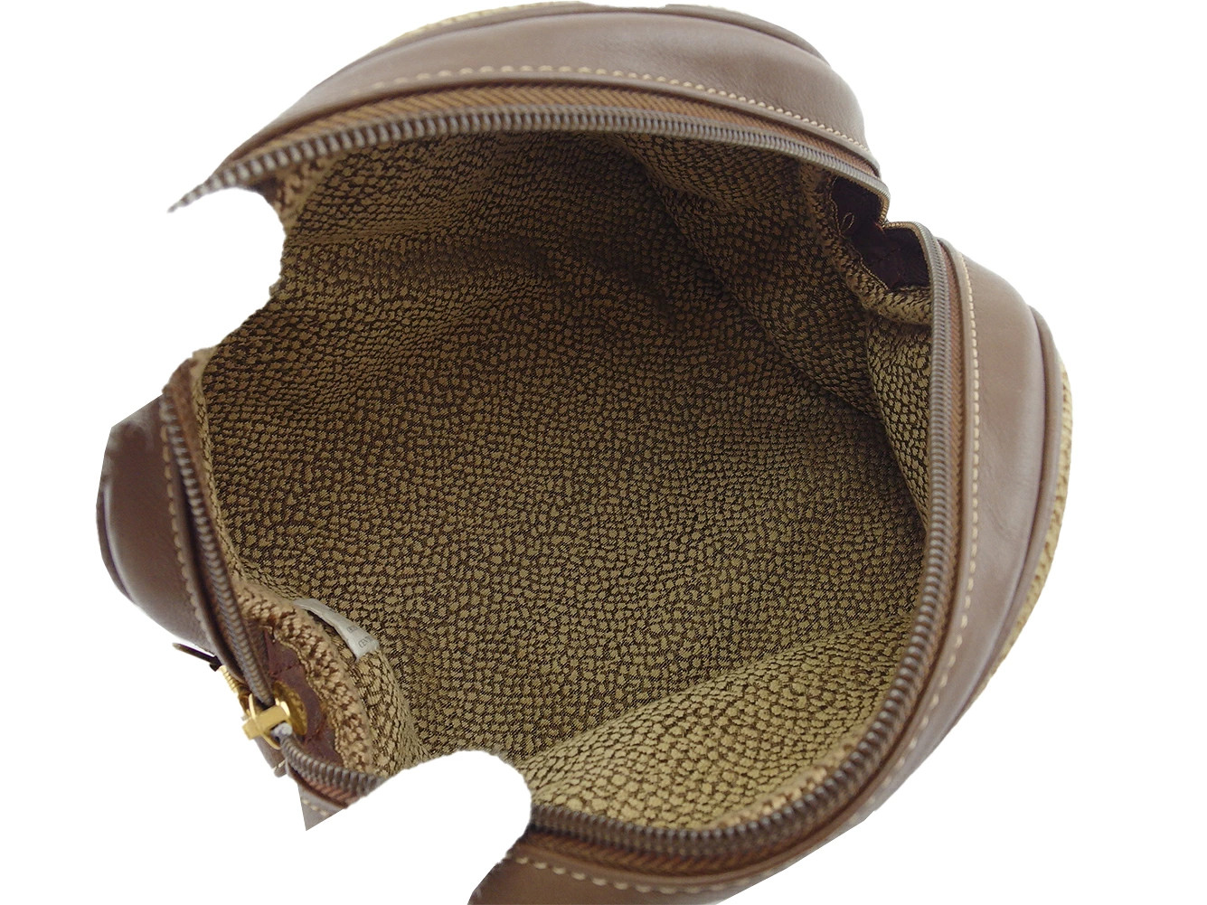 Borbonese Pouch, Quail Pattern, Redwall Tag Attached, Beige, Brown, — image 6