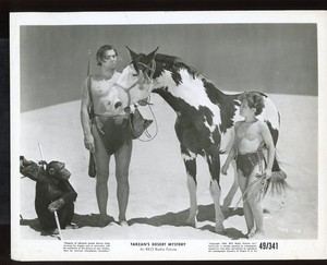 TARZAN'S DESERT MYSTERY 1949 8 x 10 Still JOHNNY WEISSMULLER Johnny Sheffield vv