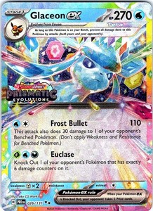 Glaceon ex 026/131 Prismatic Evolutions Double Rare Holo