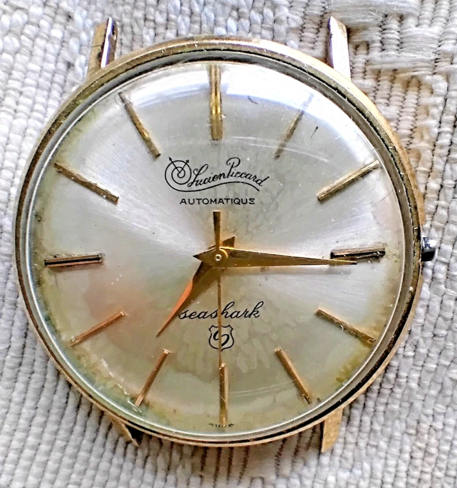 Lucien Piccard Seashark 10 K G.F. Automatic Men's Wristwatch Parts/Repair - Image 2 of 4