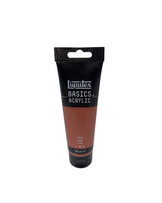 Liquitex Basics - Acrylfarbe, monopigmentierte Künstlerpigmente Kupfer 118ml