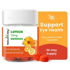 Nature's Key Lutein Gummies 12mg with Zeaxanthin & Vitamin A