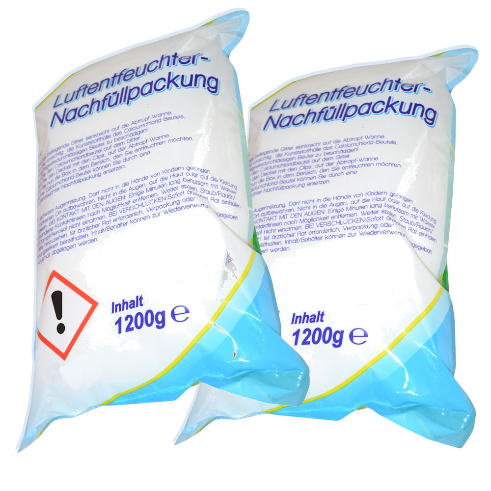 VABIONO Calciumchlorid 10x1kg - Nachfüllpackungen Für Raumentfeuchter Gegen Schimmel