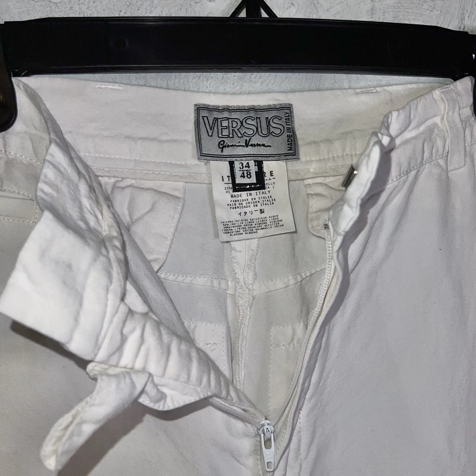 Pantaloni vintage Gianni Versace versus doppio ginocchio tela 34 48