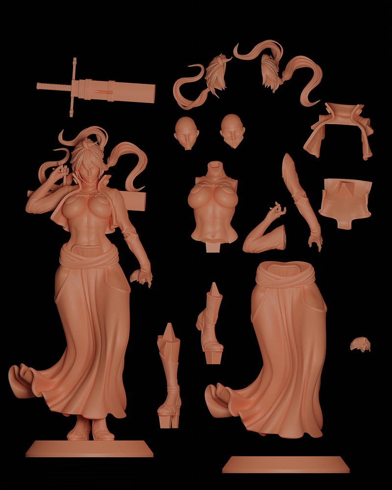 1/8 1/6 Hallibel 3D Print Garage Kit Figure Model Kit Unpainted