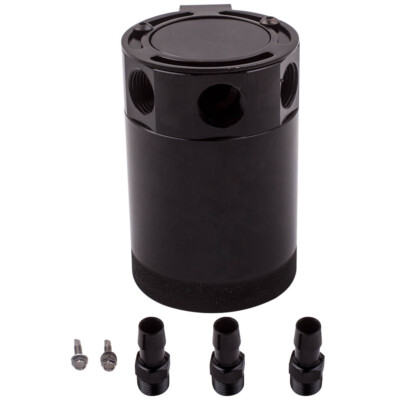 Ölauffangbehälter mit 3 Anschlüssen Universal 3-Port Oil Catch Can Tank