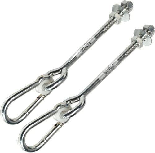 Crochet à Balançoire YARDMAN - Mousqueton M12, 10 Mm, Plaqué Zinc Jaune, 200 Mm