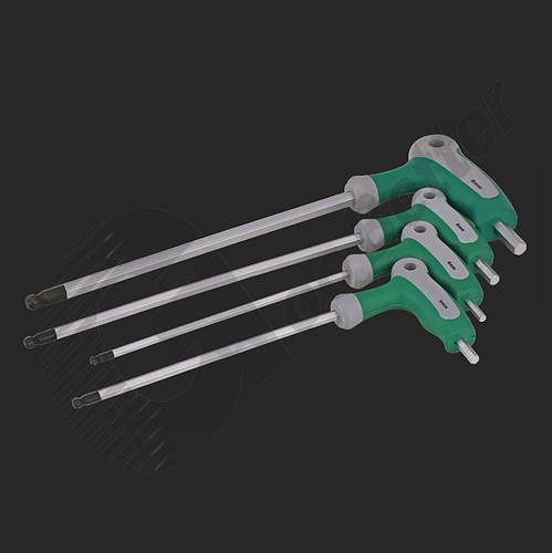 T Handle Allen Keys CR-V Hex Key Screwdriver Metric Bike Tools Double End 2~10mm - Picture 9 of 10