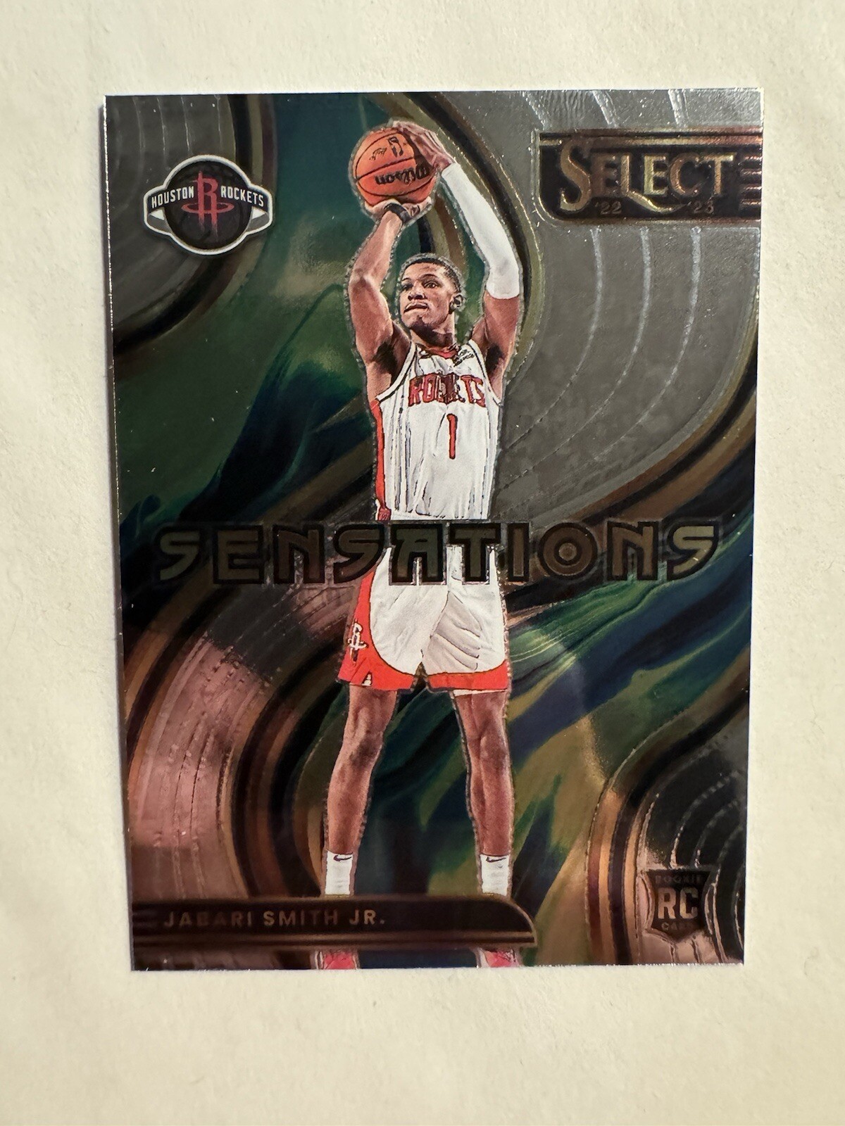 2022-23 Panini Select Sensations Silver Prizm #20 Jabari Smith Jr. (RC) Rockets