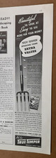 1938 TRUE TEMPER Magazine AD~SPADING/Pitch FORK~PELLA, Iowa ROLSCREEN~EC Stearns