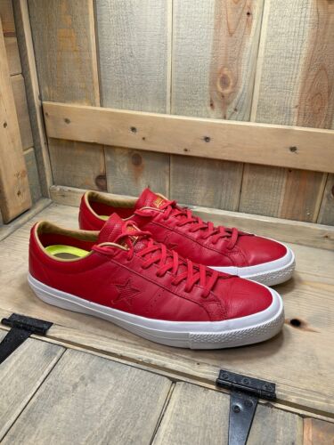 Converse One Star Pro Leather Sneaker 153699C Casino Red-White M13  |  eBay