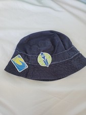 Kids The Children's Place Size 7-8 Bucket Patch Blue Sun Surfing Beach Hat NWT