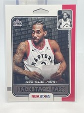 2019-20 Hoops Backstage Pass #8 Kawhi Leonard