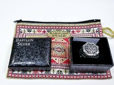 HANDCRAFTED BABALON SILVER 925 RING - SZ 12.75