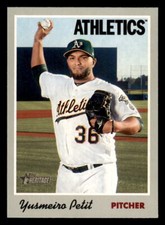 2019 Topps Heritage #41 Yusmeiro Petit Oakland Athletics