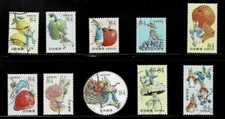 Japan 2021 Peter Rabbit by Beatrix Potter 84Y Complete Used Set Sc# 4565 a-j