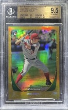 Mike Trout 2011 Bowman Chrome Draft Gold Refractor #101 28/50 BGS 9.5 Gem Mint!