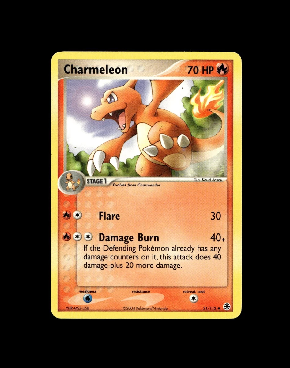 charmeleon pokemon card ebay Own Autographed Vintage 1st Gen Limited or blemish Charmeleon Pokmon TCG EX FireRed