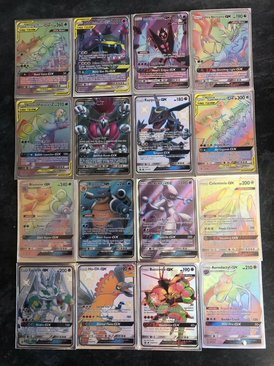 GX Full Art Rare Holos Pokemon Cards- Various GX Sets