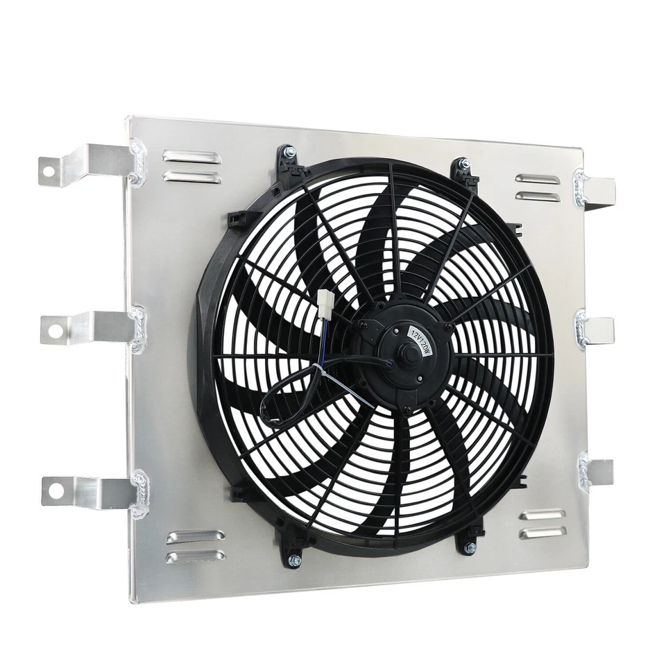 Electric Fan+Aluminum Shroud Fit 55-59 Chevy GMC 3100 3200 3400 3500 3600 Truck - Image 2 of 4