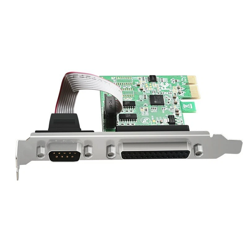 RS-232 Serial Port & DB25 Printer Parallel Port to PCI-E Card Adapter - Image 3 of 4