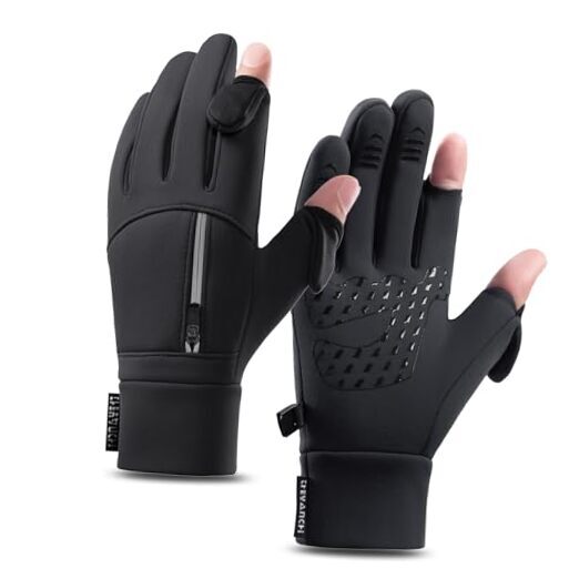 Winter Gloves for Men Women, Cold Weather Warm Windproof Gloves, Touch Medium