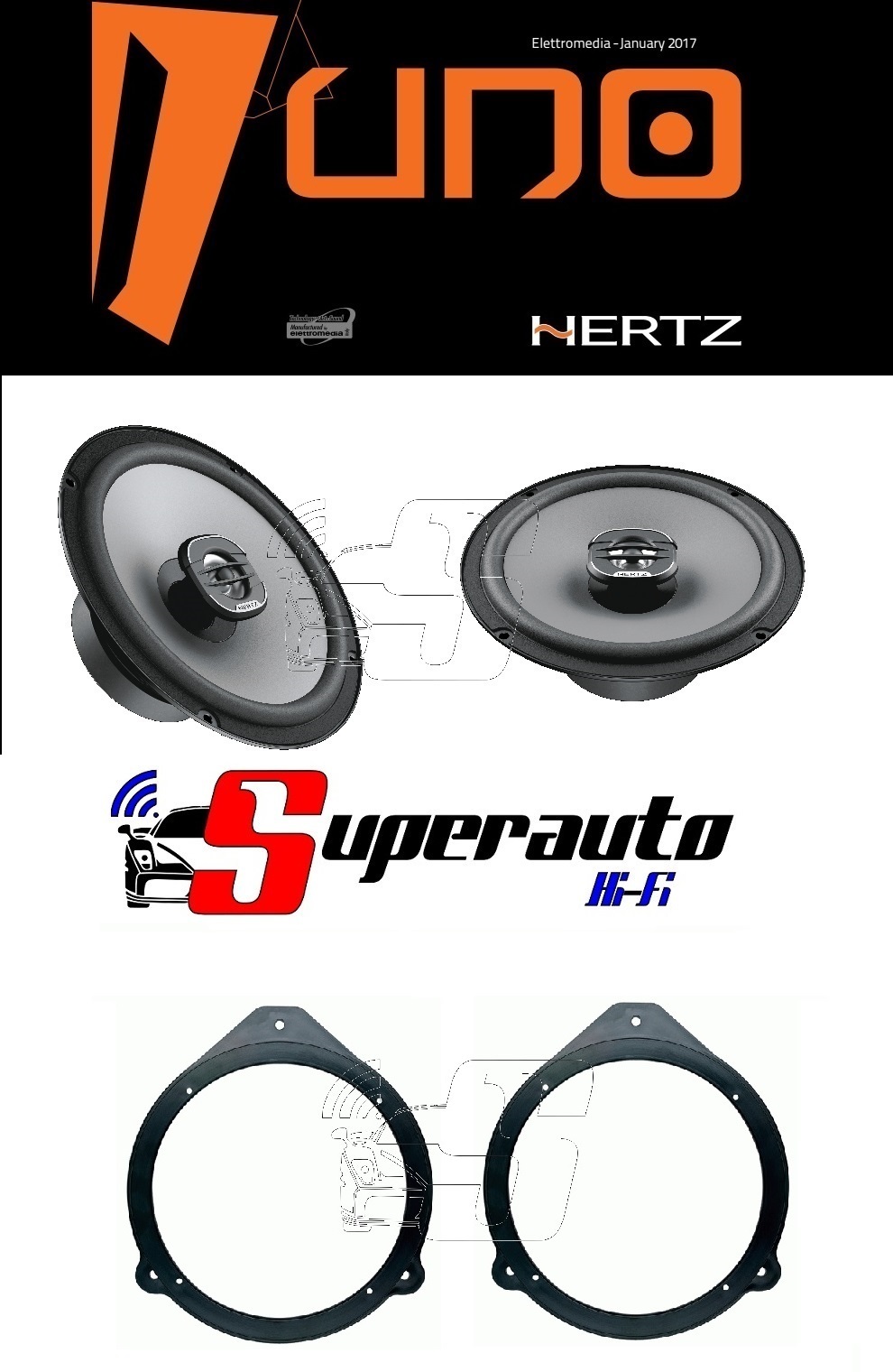 Hertz X165 Kit Casse 165mm Audi A3 A4 220W - Montaggio Facile