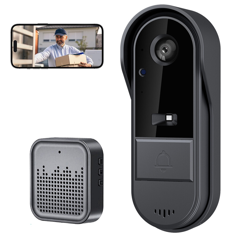 Wireless Doorbell Camera Video Doorbell With Chime Night Vision Security K3C6-image