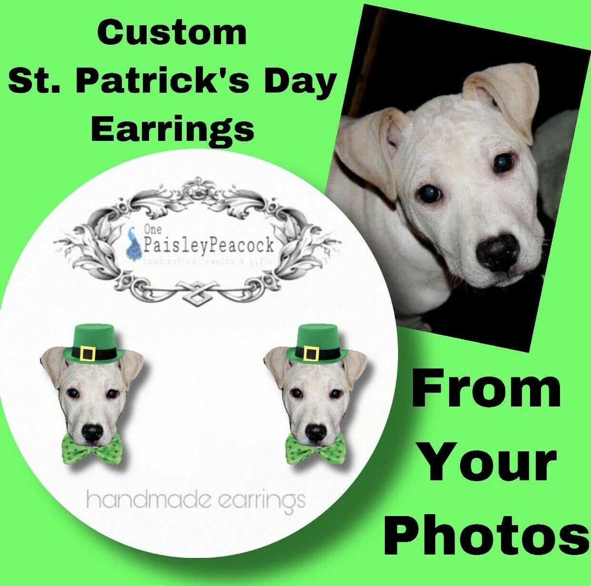 Custom dog cheap earrings