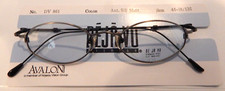 Vintage DEJA VU 861 Ant. Silver Matte 46/18 Eyeglass Frame NOS 245