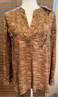 Diane von Furstenberg Danielle Diane von Furstenberg Danielle Flap Pocket Blouse Olive  main image 3