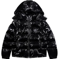 Shooters puffer jacket winter windbreaker mens black Down parka coats