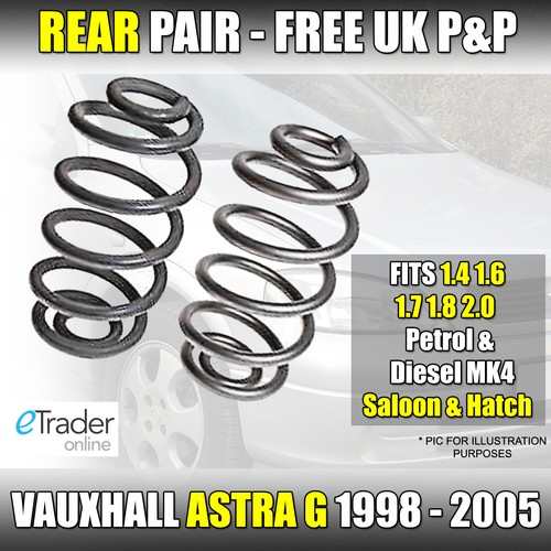 Opel Astra G Hatchback 9805 Rear Coil Springs Saloon Hatch Pair Spring