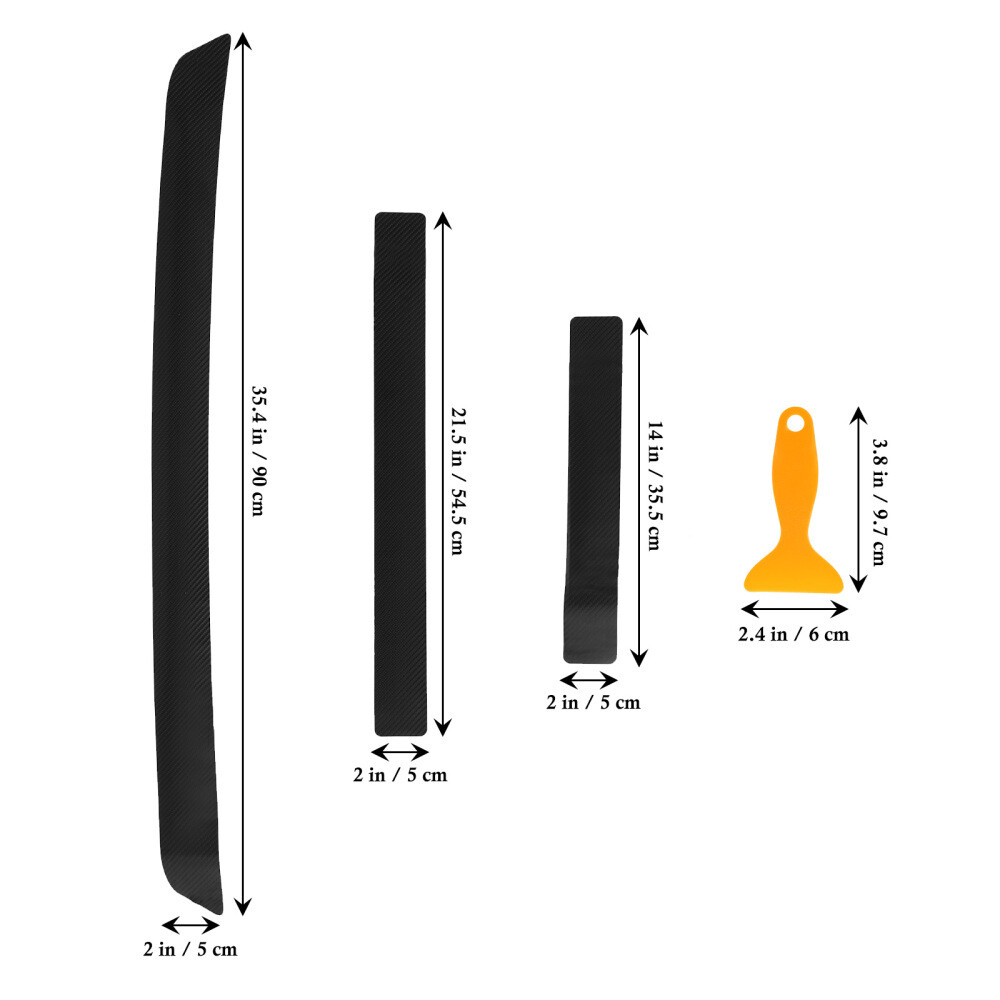 10 Pcs ScratchResistant Vehicle Sticker Car Door Protector Stickers