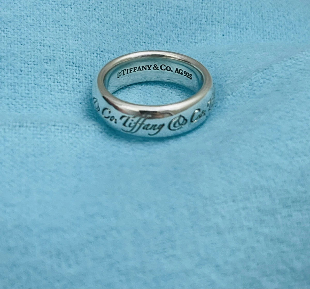 Tiffany silver band ring outlet