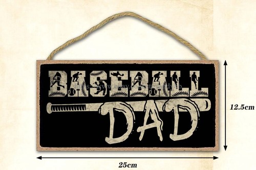 baseball dad inspirational sports wood sign gift for him garage workshop ideas - Bild 2 von 2