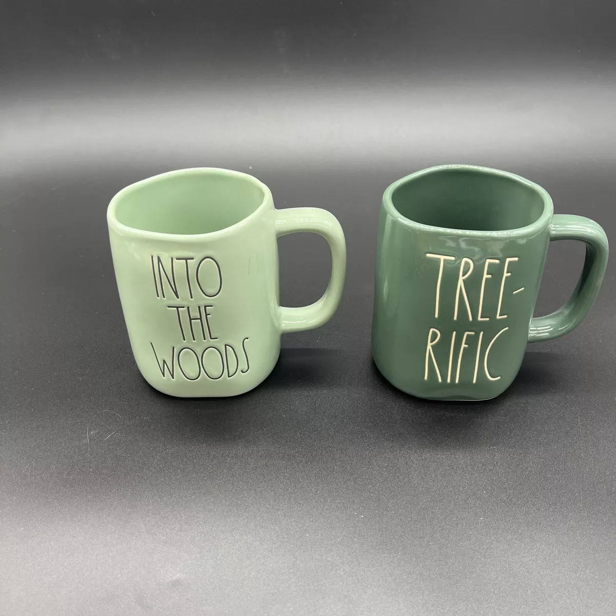 RAE DUNN 2pk Campy Tree Mugs Set