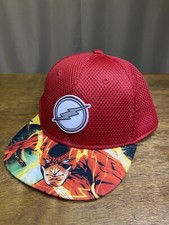 The Flash Baseball Cap Genuine DC Comics Logo Red Snapback